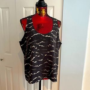 Black and brown pattern tank top